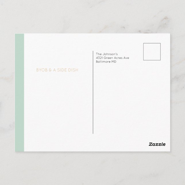 Carte Postale Comté alimentaire et pantalons gras Convivial Than (Dos)