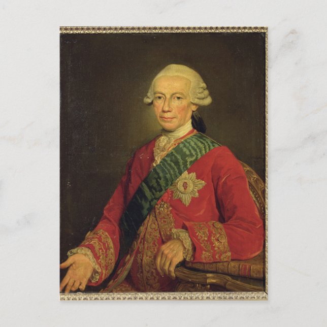 Carte Postale Comte Claude-Louis-Robert de Saint-Germain 1777 (Devant)