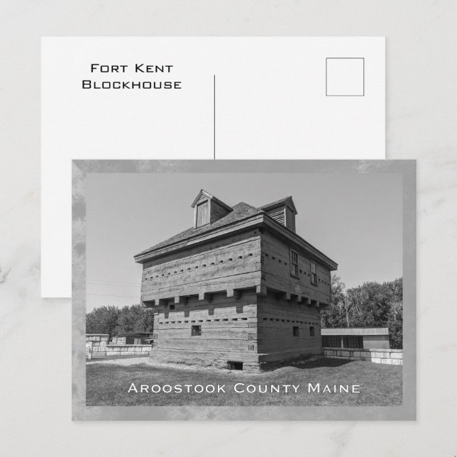 Carte Postale Comté d'Aroostook Maine (Devant / Derrière)