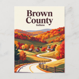 Carte Postale Comté de Brown Indiana États-Unis