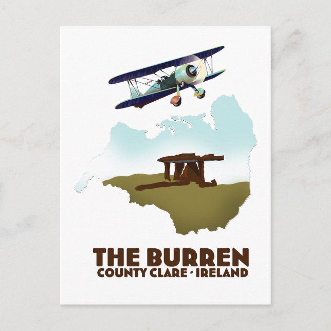 Carte Postale Comté de Burren Clare Irlande (Devant)