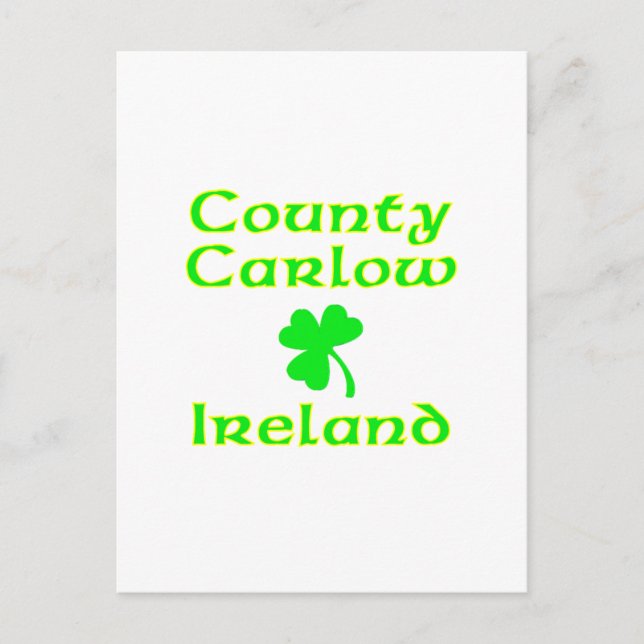 Carte Postale Comté de Carlow, Irlande (Devant)