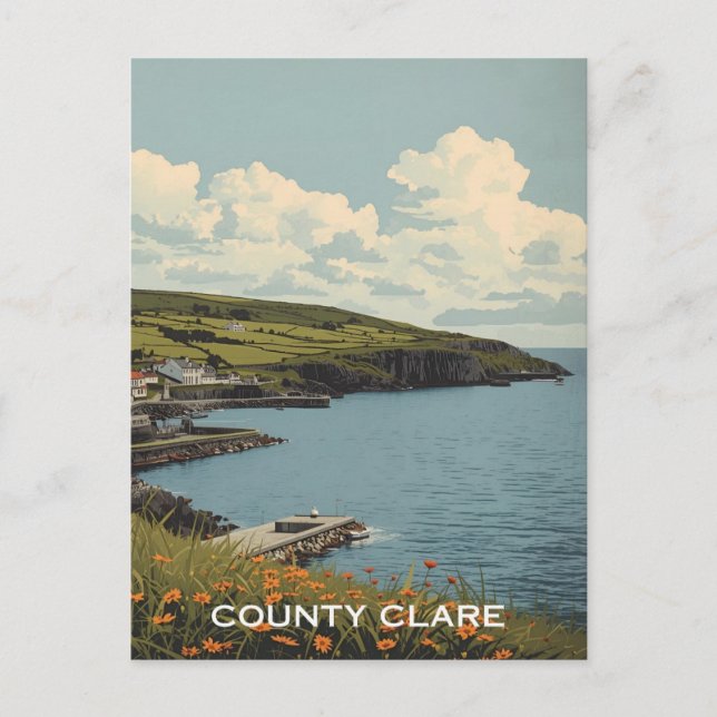 Carte Postale Comté de Clare Irlande (Devant)