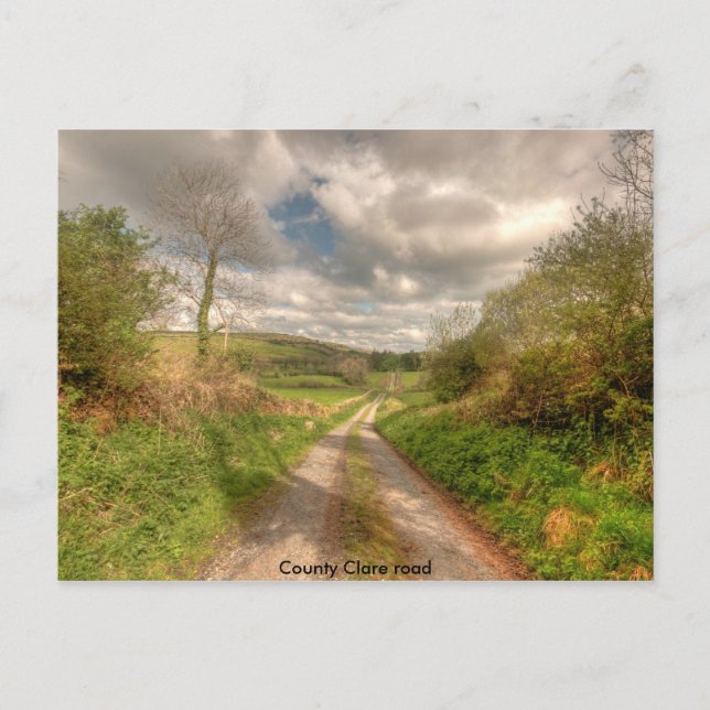 Carte Postale Comté de Clare Road (Devant)