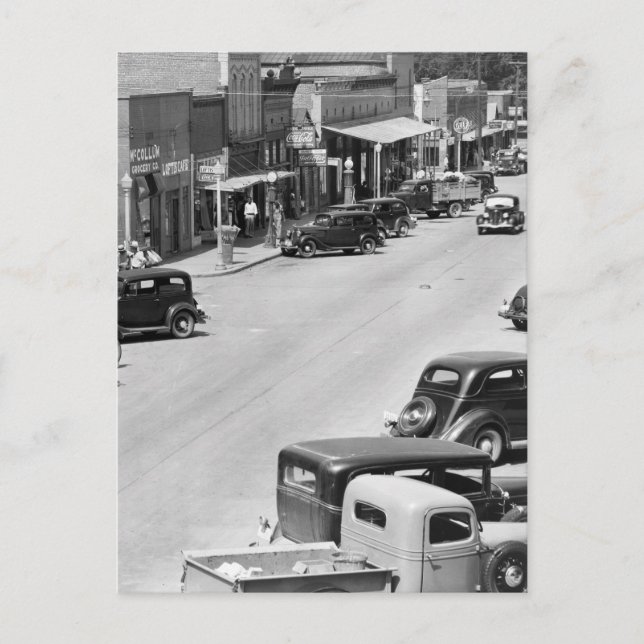 Carte Postale Comté de Hale, Alabama, années 1930 (Devant)