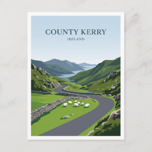 Carte Postale Comté de Kerry — Route de montagne Ring of Kerry K