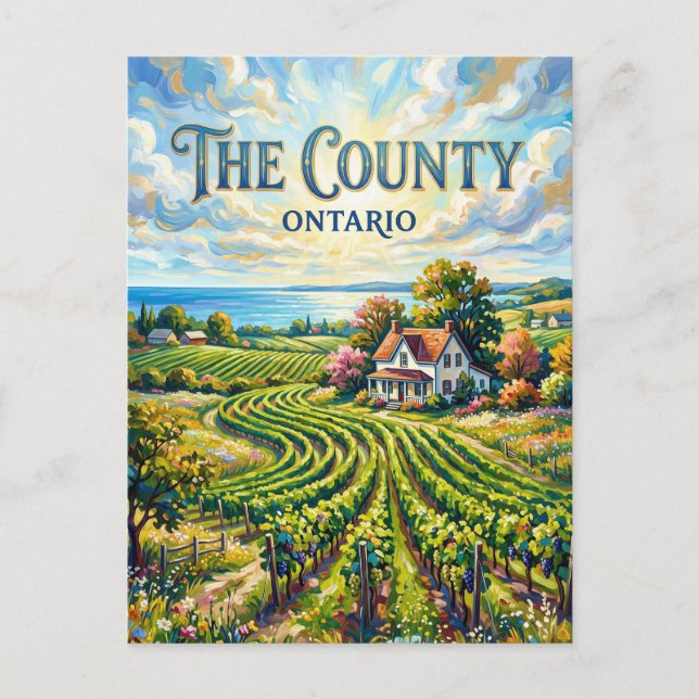 Carte Postale Comté de Prince-Édouard Canada (Devant)