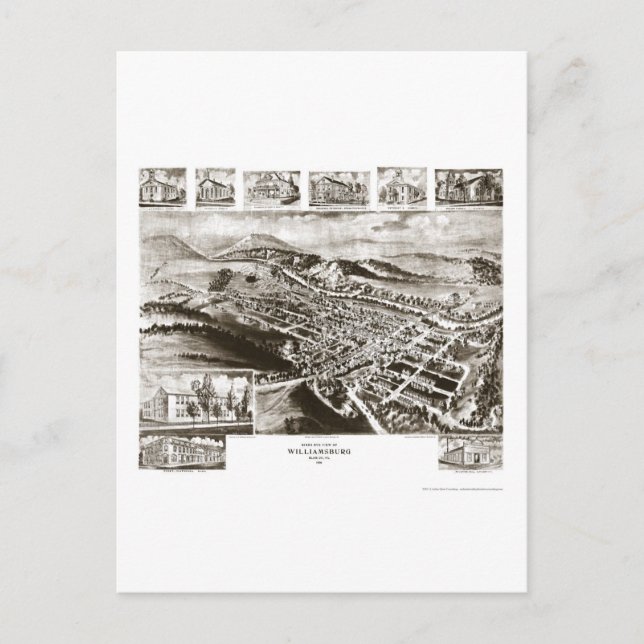 Carte Postale Comté de Williamsburg Blair (Devant)