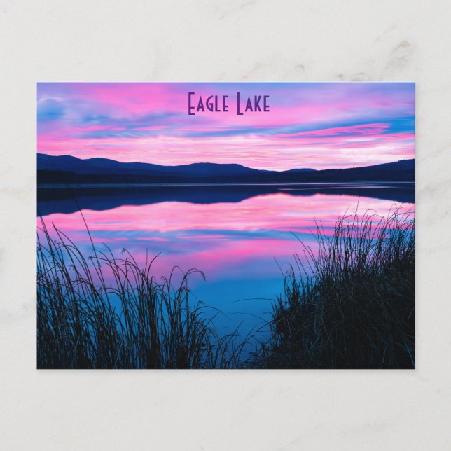 Carte Postale Comté d'Eagle Lake Lassen (Devant)