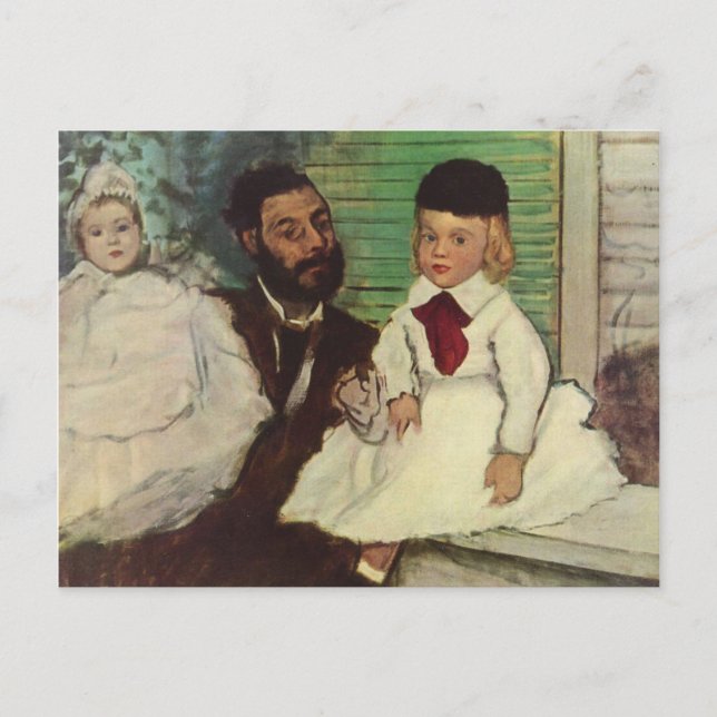 Carte Postale Comte Lepic et ses filles - Edgar Degas (Devant)