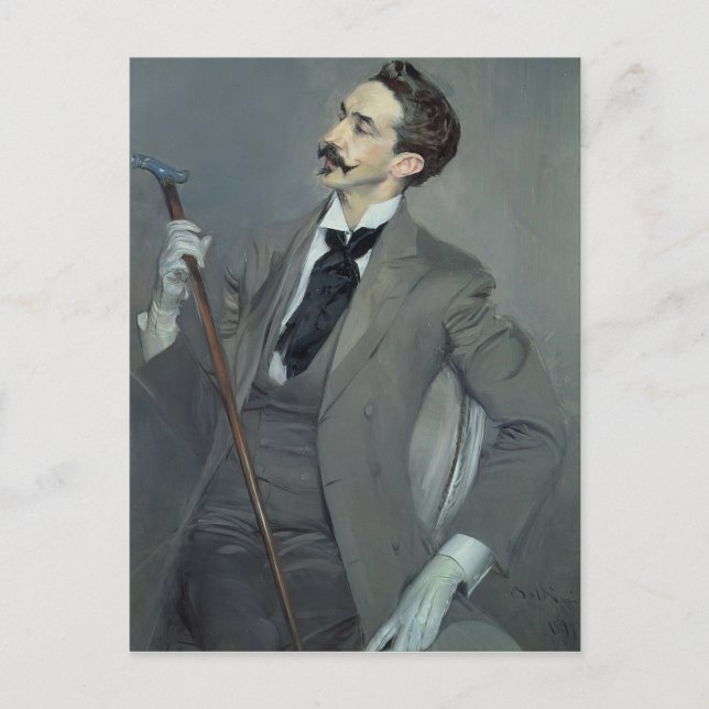 Carte Postale Comte Robert de Montesquiou 1897 (Devant)