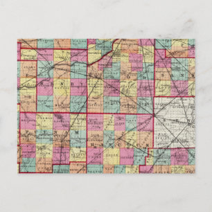 Carte Postale Comtés de l'Ohio