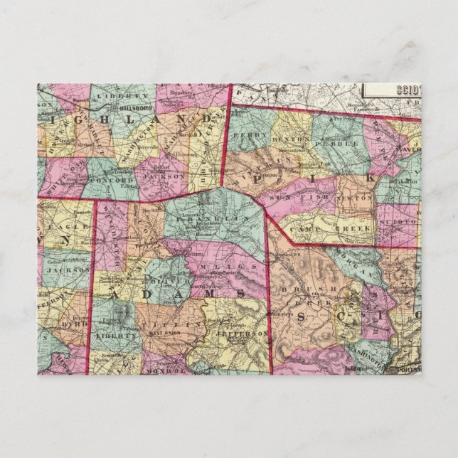 Carte Postale Comtés de l'Ohio 2 (Devant)