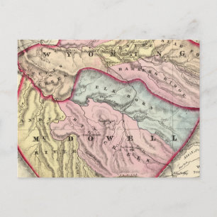 Carte Postale Comtés de McDowell dans le Wyoming