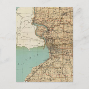Carte Postale Comtés de Niagara et Erie