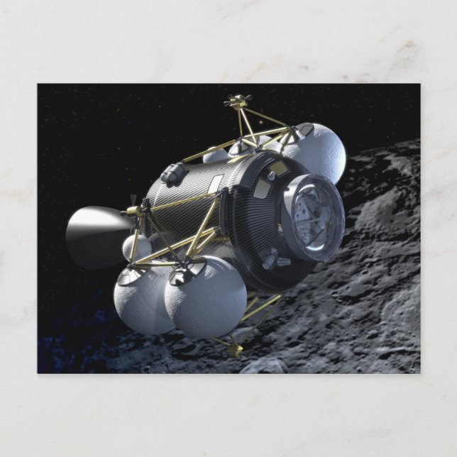 Carte Postale Concept Art de Altair Lunar Lander en Orbit (Devant)