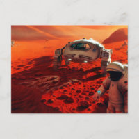 Concept Art of Future Manned Mars Mission