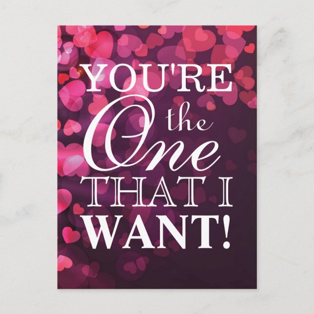 Carte Postale Concept d'amour avec les coeurs (Devant)