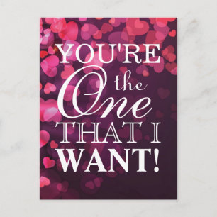 Carte Postale Concept d'amour avec les coeurs