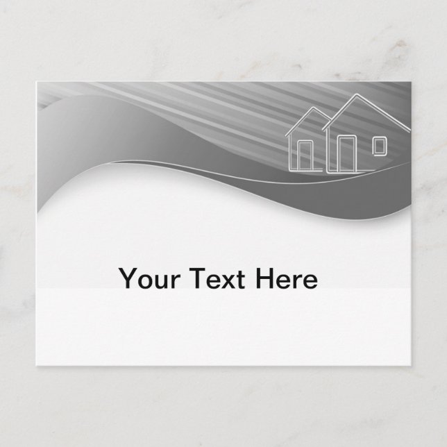 Carte Postale Concept immobilier gris (Devant)