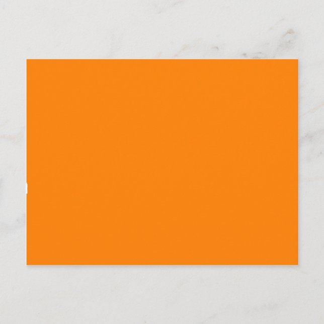 Carte Postale Concepteur Customisé couleur orange (Devant)