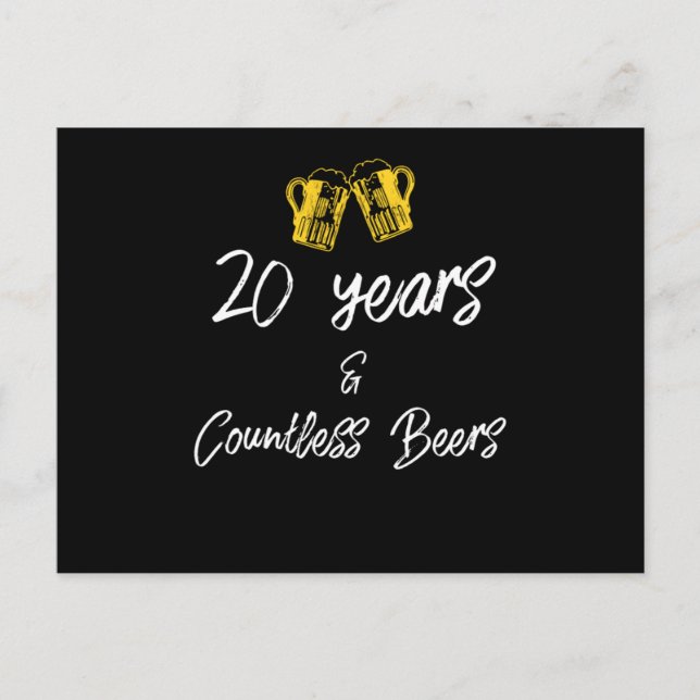 Carte Postale Conception 20e anniversaire de mariage drôle d'amo (Devant)