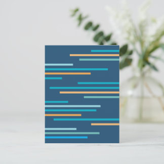 Carte Postale Conception Abstraite de Lignes Superposées