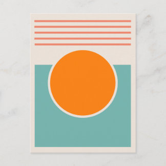 Carte Postale Conception Abstraite de Soleil