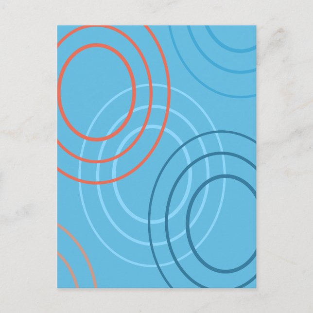 Carte Postale Conception abstraite des ondulations (Devant)