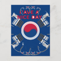 Conception artistique de drapeau coréen "Joyeuse j