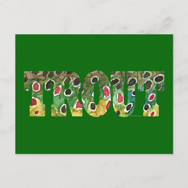 Carte Postale Conception Brown de truites (Devant)