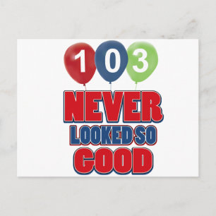 Carte Postale Conception d'anniversaire 103 ans