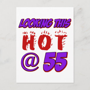 Carte Postale Conception d'anniversaire de 55 ans