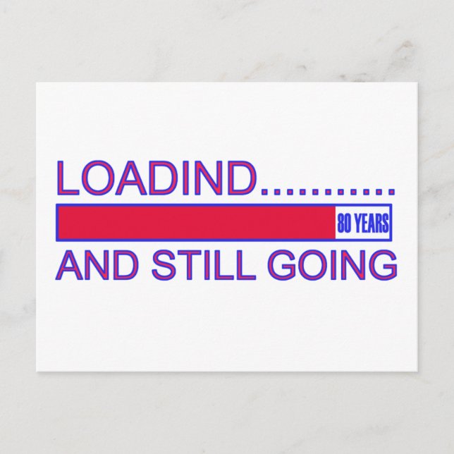 CARTE POSTALE CONCEPTION D'ANNIVERSAIRE DE 80 ANS (Devant)