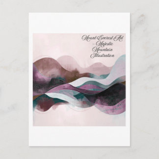 Carte Postale Conception d'art abstrait | Minimaliste moderne