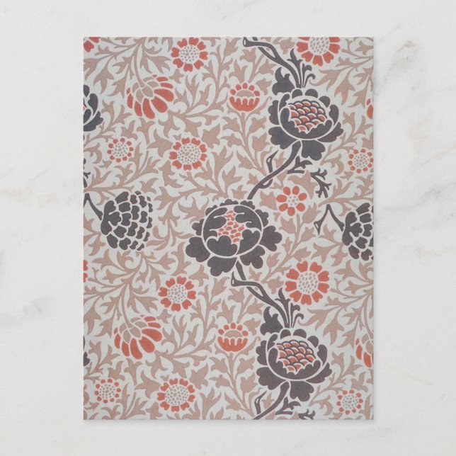 Carte Postale Conception d'art botanique de William Morris Graft (Devant)