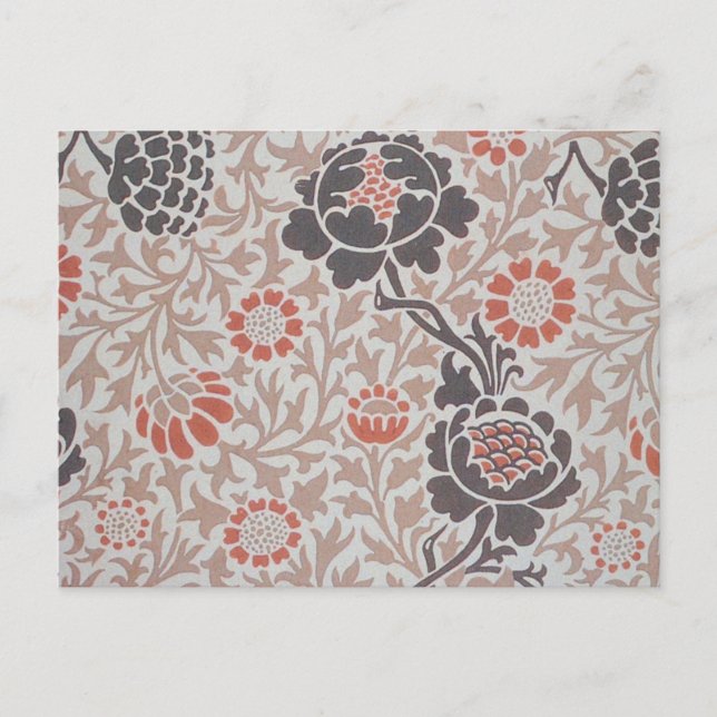 Carte Postale Conception d'art botanique de William Morris Graft (Devant)