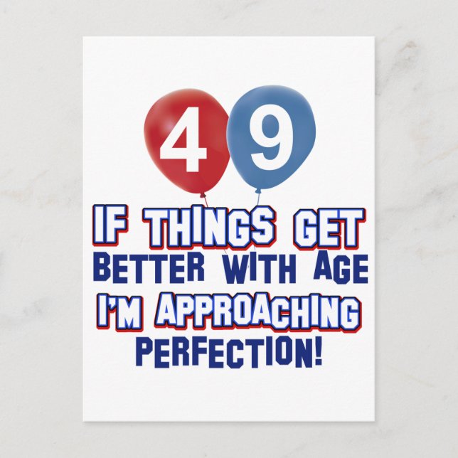 Carte Postale Conception de 49e anniversaire (Devant)