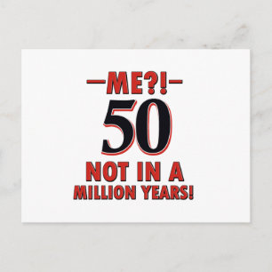 Carte Postale Conception de 50 ans