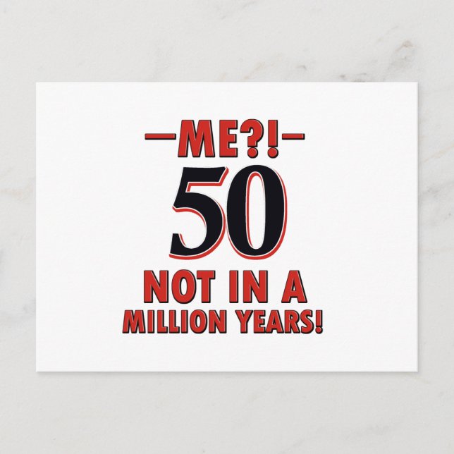 Carte Postale Conception de 50 ans (Devant)