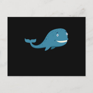 Carte Postale Conception de baleine baleine drôle mer poisson ca