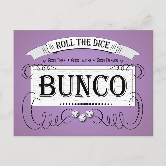 Carte Postale Conception de Bunco vintage (Devant)