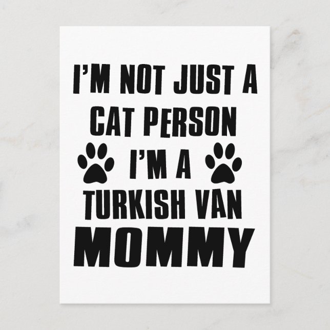 Carte Postale Conception de chats de Van turc (Devant)
