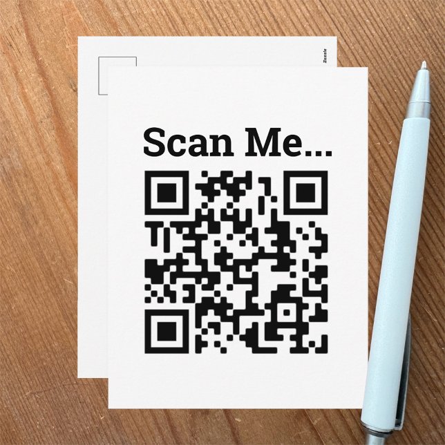 Carte Postale Conception de code QR (Créateur téléchargé)