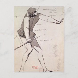 Carte Postale Conception de costume pour Acrobat
