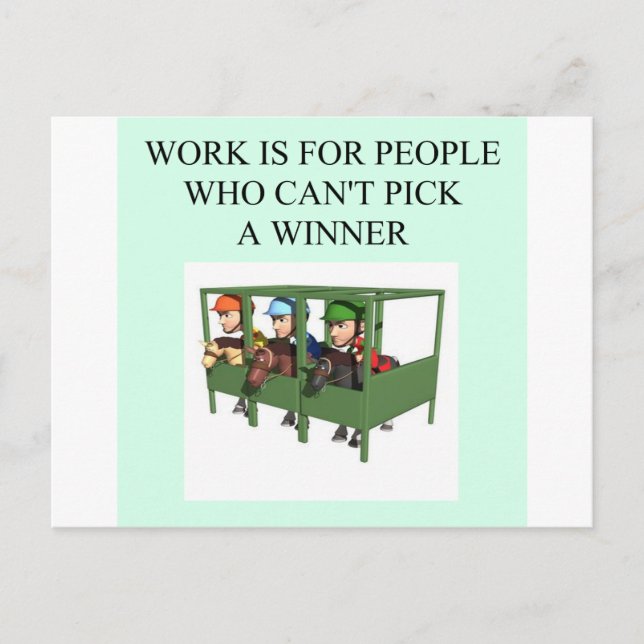 Carte Postale conception de course à cheval élevé complet (Devant)