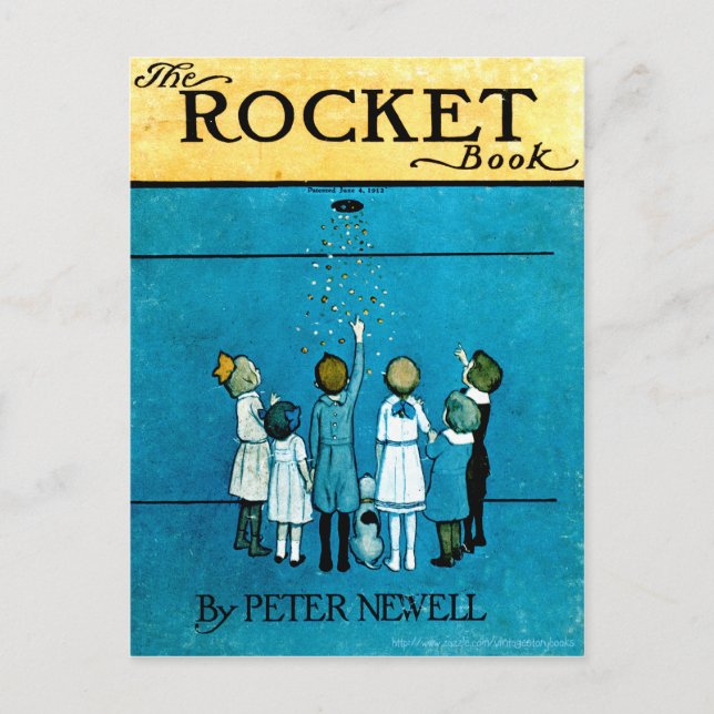 Carte Postale Conception de couverture de livre de roquettes (Devant)