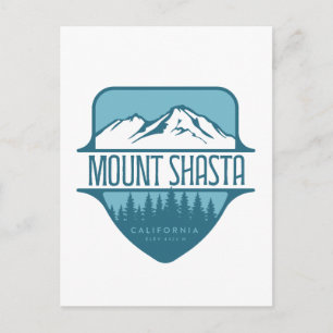 Carte Postale Conception de crête de montagne Mount Shasta Calif