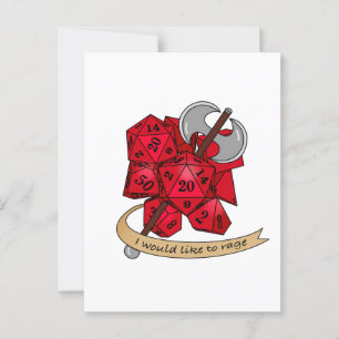 Carte Postale Conception de dés barbares