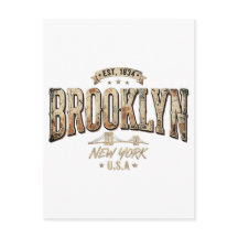 Conception de design doré orné de Brooklyn New Yor